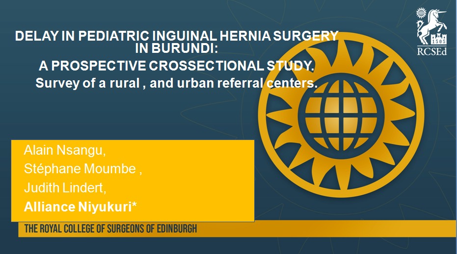 NiyukuriAlly's tweet photo. Our work was awarded first prize, in the category of #Pediatric Surgery Abstracts at the @RCSEd conference in #Chennai2022. 

Murakoze cane!! https://t.co/pQhjO37YuT