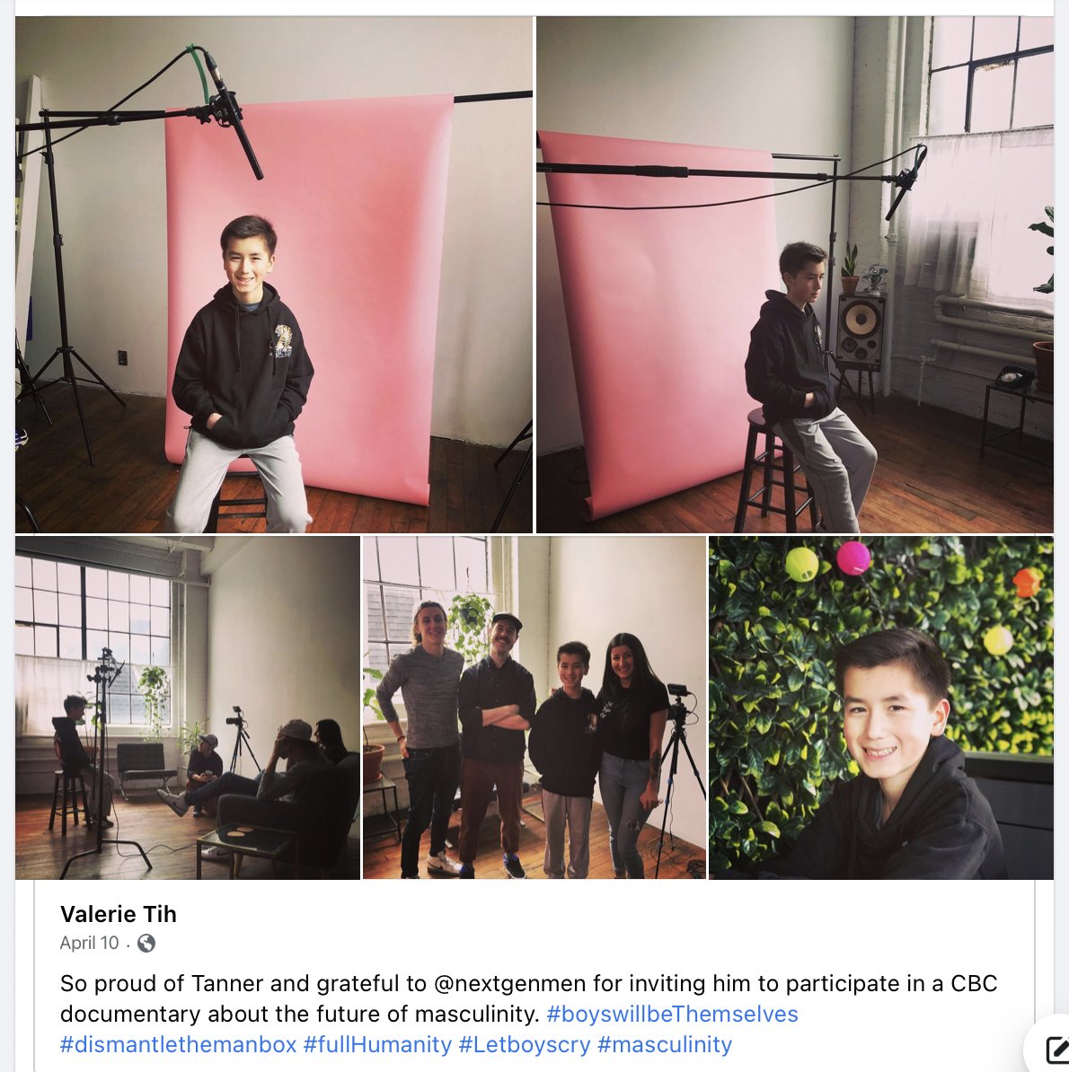 CoachingJoyfull's tweet photo. At last!! The CBC documentary that Tanner participated in last spring, Boys Will Be Themselves, is now streaming on CBC gem: https://t.co/Vkxy093F2H
#bustingopentheManBox #BoysWillBeThemselves #redefiningmasculinity #letboysCry #FullHumanity https://t.co/YujsoVBh04