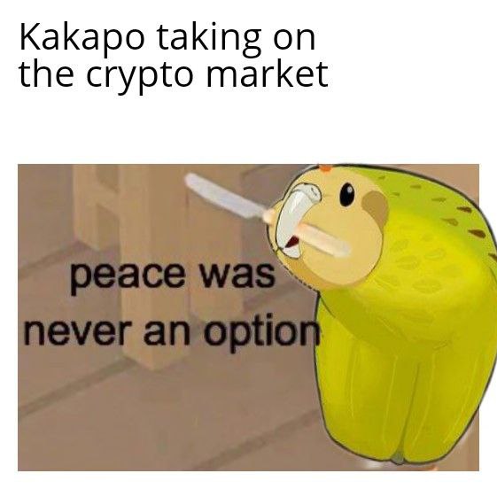 SpaceKees1001's tweet photo. @AltGemsAlert 🦜 Kakapo 🦜

🚀🌕The Next 1000X GEM ON BSC 🚀🌕

📜Taxes : 9/9

😎SAFU &amp; BASED DEV
🛡CA Audited: (https://t.co/HIA529f1yt)
🔒LP Lock: (https://t.co/kriAaqw3BM)
🗣 Voice Chat OPEN
💎 Real Diamond Community 💎 https://t.co/I3z1iP58qr @KakapoBSC https://t.co/jOtomToy3U