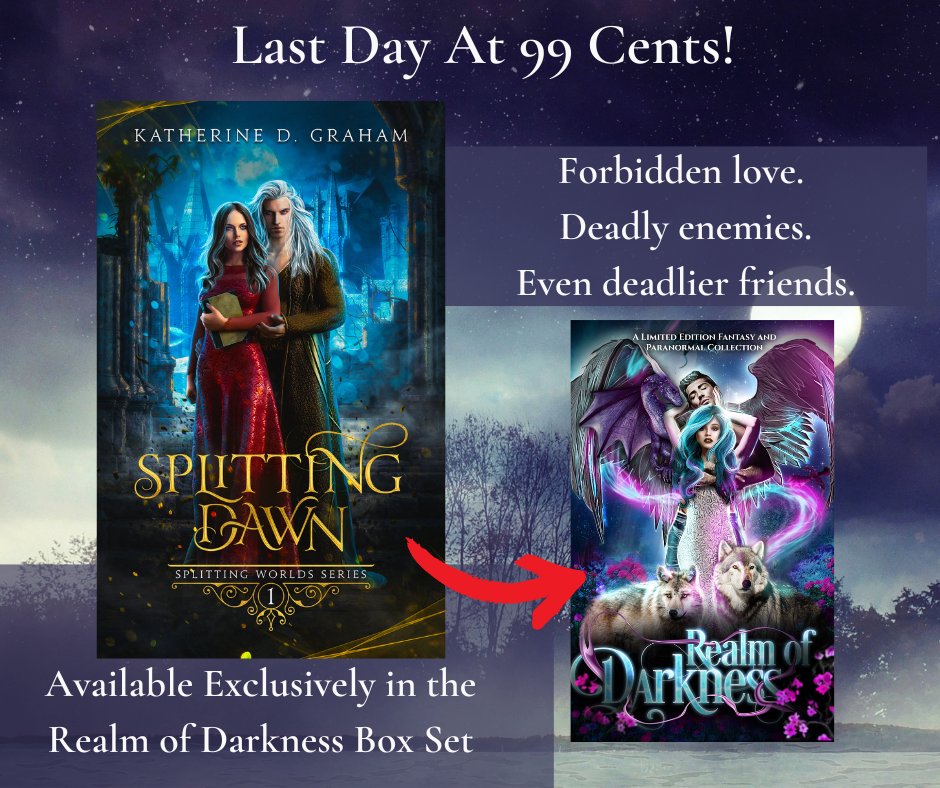 KatDGraham's tweet photo. The Realm of Darkness box set is going up to full-price ($9.99 US) on October 10th!
Grab your copy of this 30+ book collection while it's still only 99 cents here: https://t.co/KNSC8yDOPa
#realmofdarkness #99centboxsets #launchweek https://t.co/qVbznm67hA