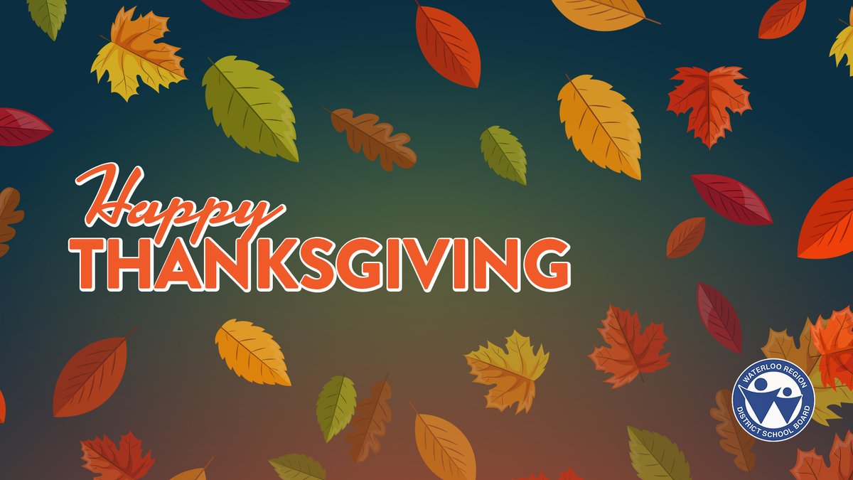 wrdsb's tweet photo. Happy Thanksgiving to all those who are celebrating! It’s a time when family and friends come together at the same table to share all that they are grateful for. https://t.co/5tVftGODkD