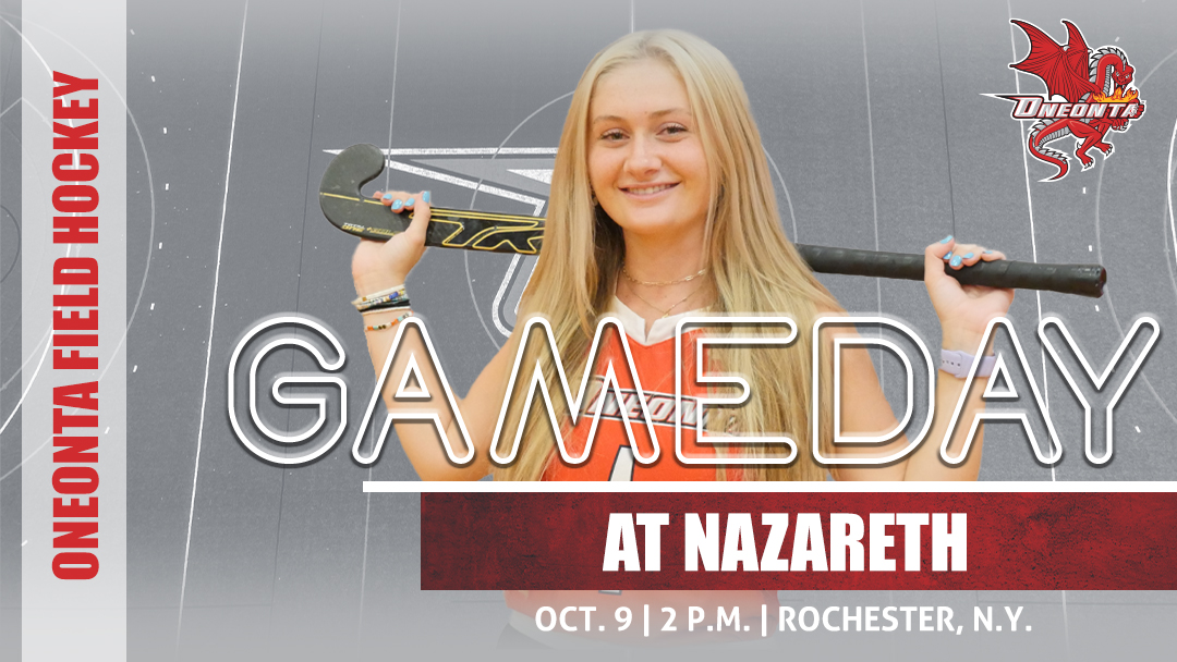 Sunday Gameday! <a href="/SUNYOneontaFH/">SUNY Oneonta FH</a> travels to face Nazareth today at 2 pm! #HereWeGoO #d3fh