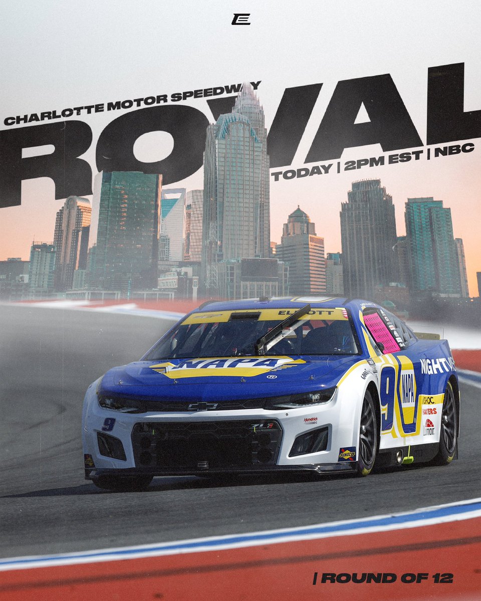 Let’s get ready to ROVAL🥊 Tune in today at 2PM EST on NBC! #di9 #NASCARPlayoffs