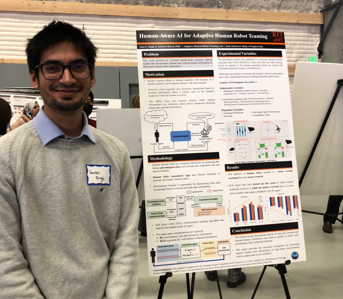 AWAREAINRT's tweet photo. Congratulations to all #AWAREAI presenters at the AI@RIT Summit #NRTAI #RIT https://t.co/LY8tFQ5jb8