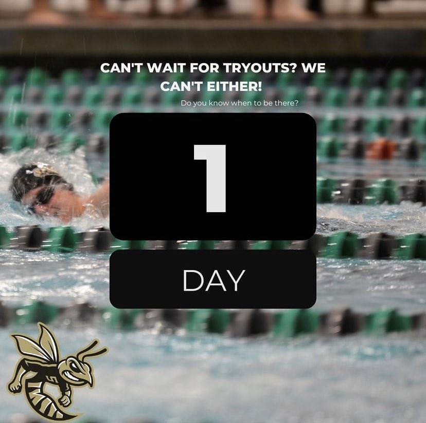 IMPORTANT INFORMATION!!
Tryouts start at 5:15 at Mountain View Aquatic Center, so that means that YOU will need to be in the water at that time. Tryouts are from October 10th to the 12th all starting at 5:15. The team roster will be posted on Coach White’s door on the 13th!