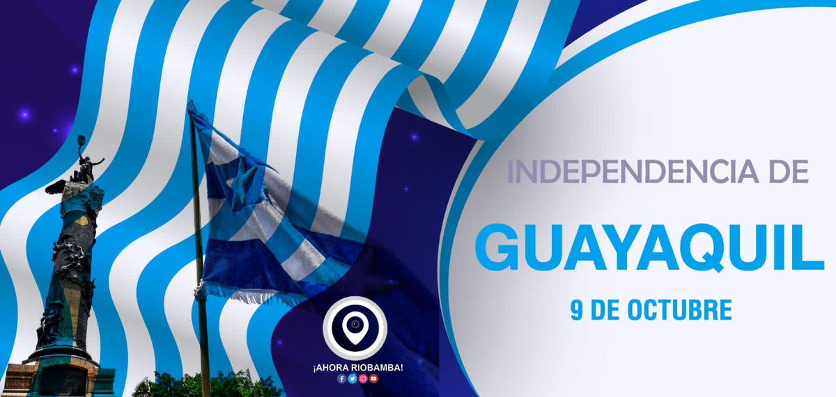 AhoraRiobamba's tweet photo. #Importante #AhoraRiobamba

El equipo periodístico del Diario Digital @AhoraRiobamba saludamos a la Perla del Pacífico en sus 202 años de Independencia. ¡Viva Guayaquil! 🎉

Fotografía: @AhoraRiobamba https://t.co/8O5U0ggWlH