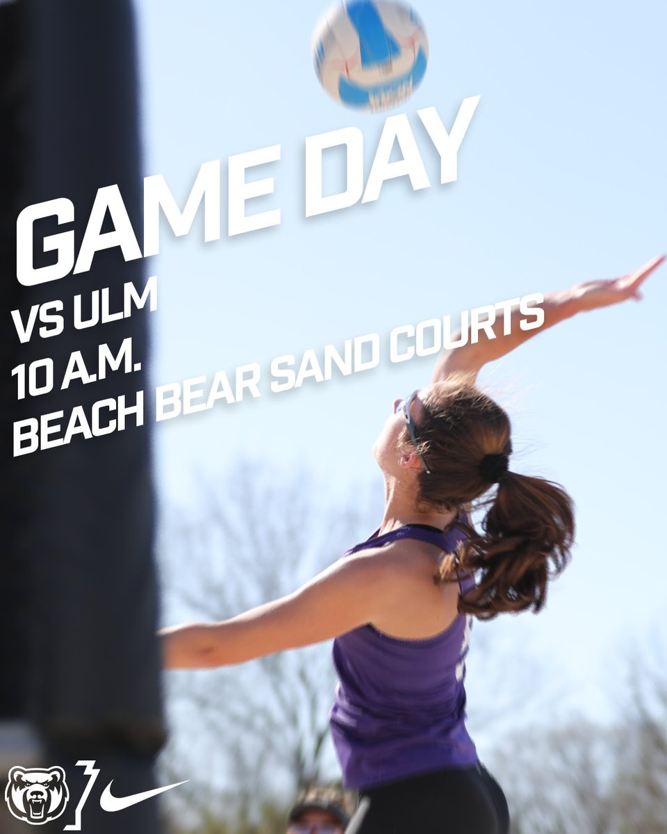 IT'S GAMEDAY ONCE AGAIN. Come watch us take on ULM here at home at the Beach Bear Sand Courts!

#BearClawsUp