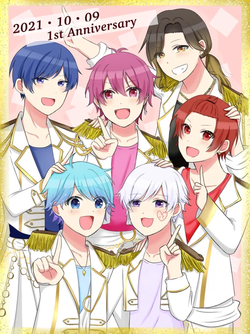 実は1周年の絵こんなでしたの力ほんとすごい推しが頑張ってるから、頑張ろうって気持ちでこんなに変われる私の中でも上達した1年でした 