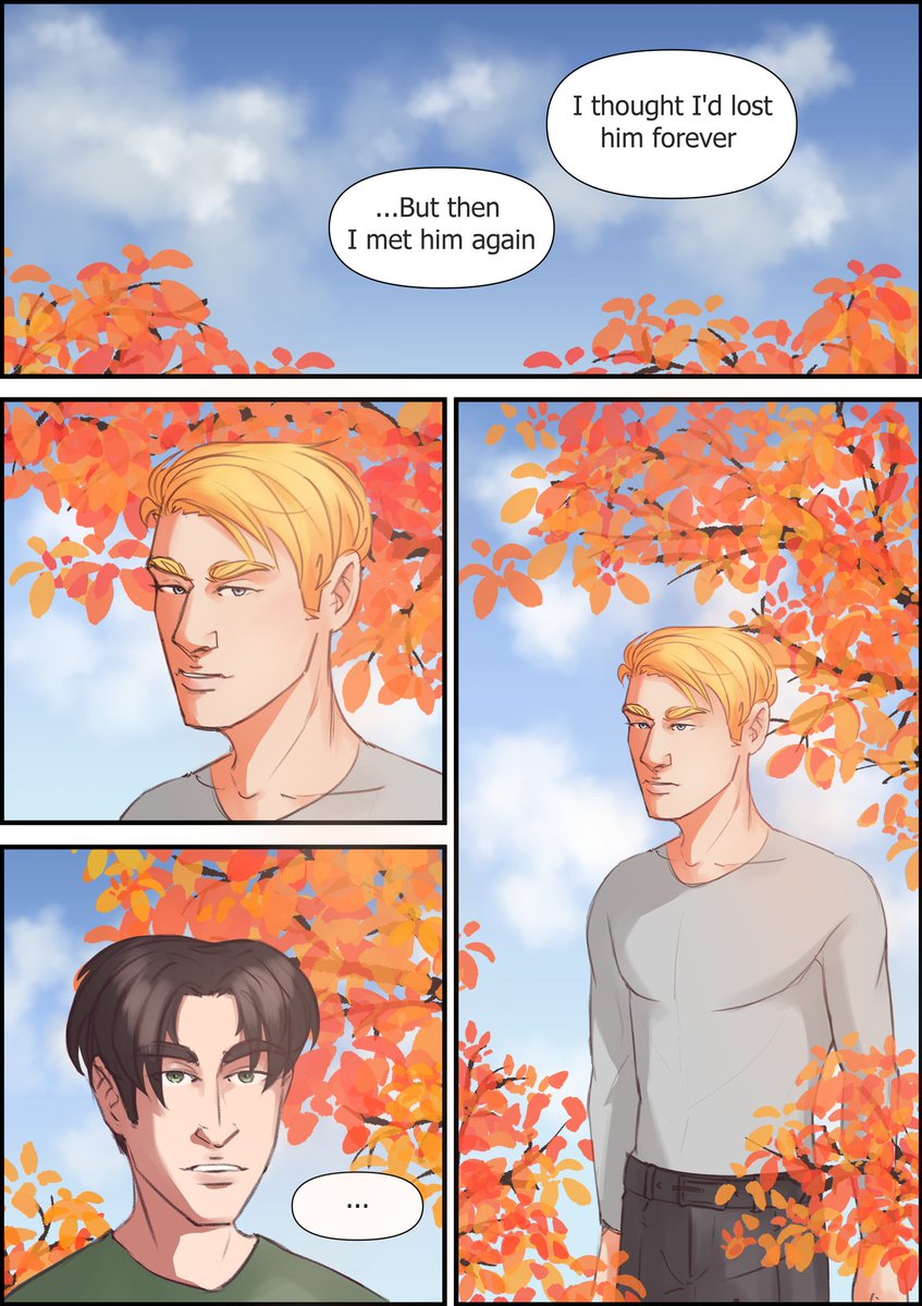 PeacefulPeach13's tweet photo. ๐Autumn mood ๐ ... and unexpected encounter.
For @EruriAngstWeek, Day 7: Reincarnation AU
#AttackOnTitan #ErwinSmith #leviackerman
#eruri #EruriAngstWeek2022 #EruriAngstWeek https://t.co/55JJ439O2A