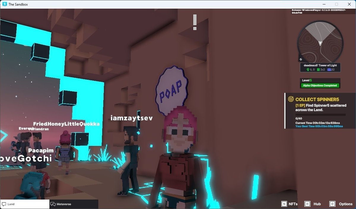 bonikap178's tweet photo. @TheSandboxGame @deadmau5 I just participated in the #SandboxAlphaS3Giveaway for a chance to win 500 SAND! Found George from the Metaglitch in @deadmau5's Tower of Light, check out my screenshot below!
👇 https://t.co/4ELfKk3iBY