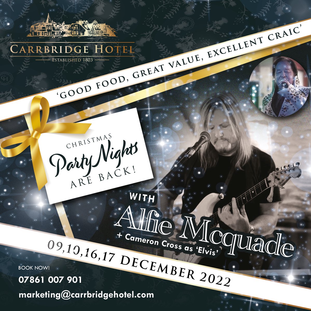 CarrbridgeHotel's tweet photo. Our Christmas party nights are back!
We cannot wait to celebrate with you!

Full information on our website.
Email - marketing@carrbridgehotel.com
Reservations - 07861007901 https://t.co/qLMo7TI83C