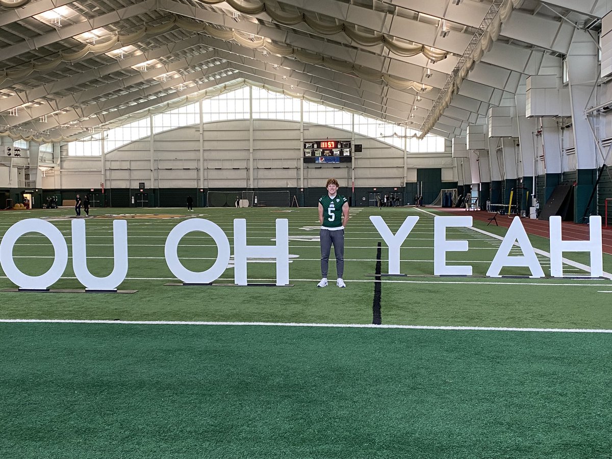 gabepence45's tweet photo. Had a great time @OhioFootball this weekend. Huge thanks to @KylePollockFB for the invite! @CoachFaanes @TylerWoodsFB @DLO614 https://t.co/70G1SSngSa