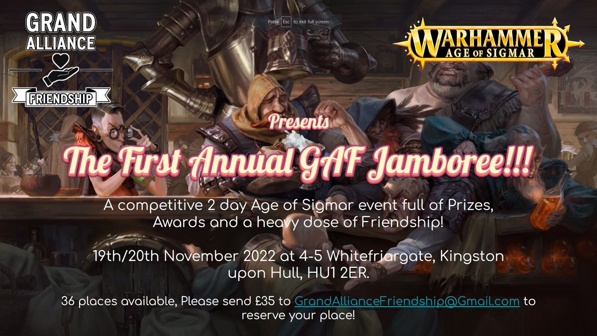 DuncanjwWoods's tweet image. Just over a month to go to the GAF Jamboree, we've got 24 players signed up so far but space for more!
Pack: docs.google.com/.../1xJ6jqPaOa…...