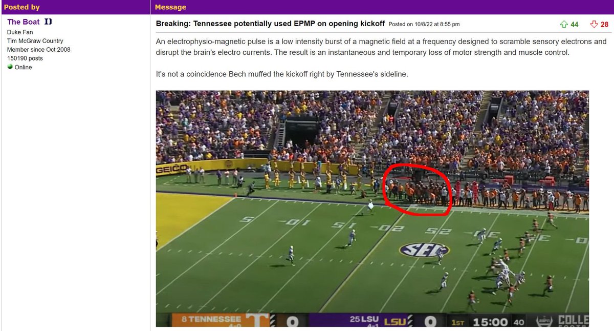 BarstoolTenn's tweet photo. Well… shit guys, we’ve been caught. Our season is over. https://t.co/PBwnMcIp30