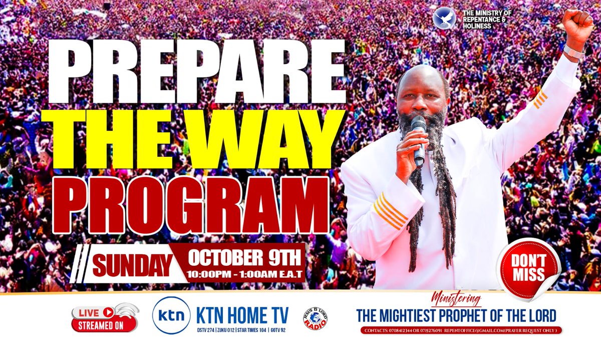 KemuntoLish's tweet photo. Welcome All Blessed People!
Live @ktnhome_ from 10pm E.A.T https://t.co/QNErHpcDxh