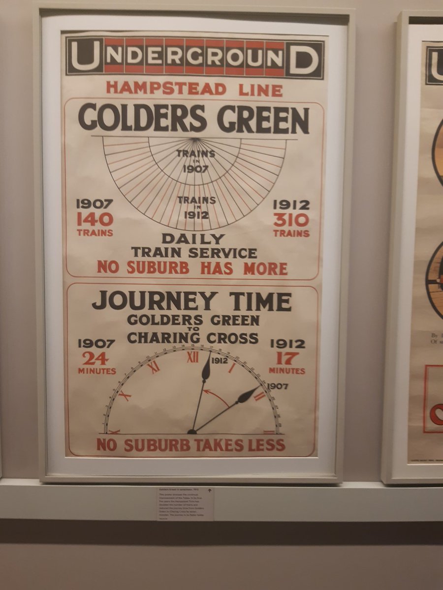 LevelcatSend's tweet photo. @tfl 110 years ago it only took 17 minutes to get from Golders Green to Charing Cross. Today it takes 19 minutes! @ltmuseum #LondonUnderground #NorthernLine https://t.co/hgf18UObAs