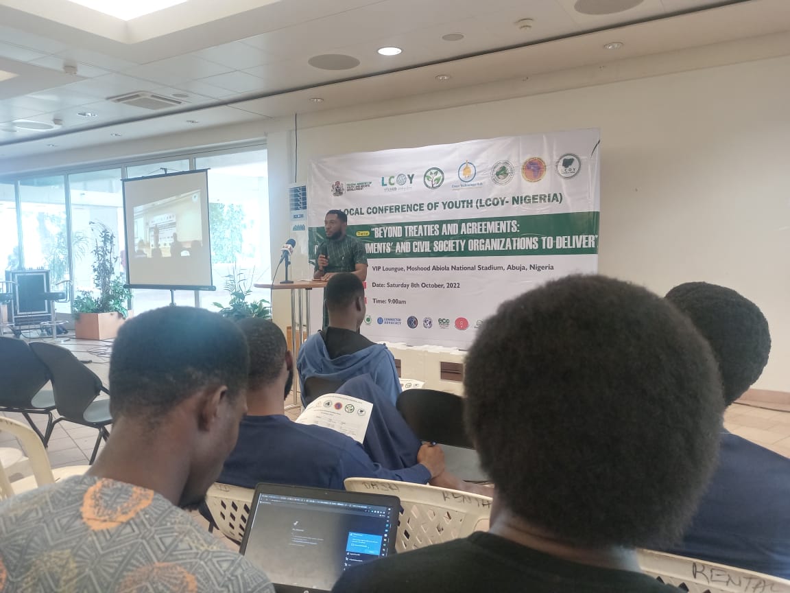tgtito's tweet photo. #LCOYNG The underrepresentation of Nigerian youth in decision making processes on global climate issues and policies, which makes it challenging to assure the implementation of youth-friendly international policies
 @NigeriaGov, @FMEnvng, @MohdHAbdullahi  @NGRSenate https://t.co/1mdJK69kpr