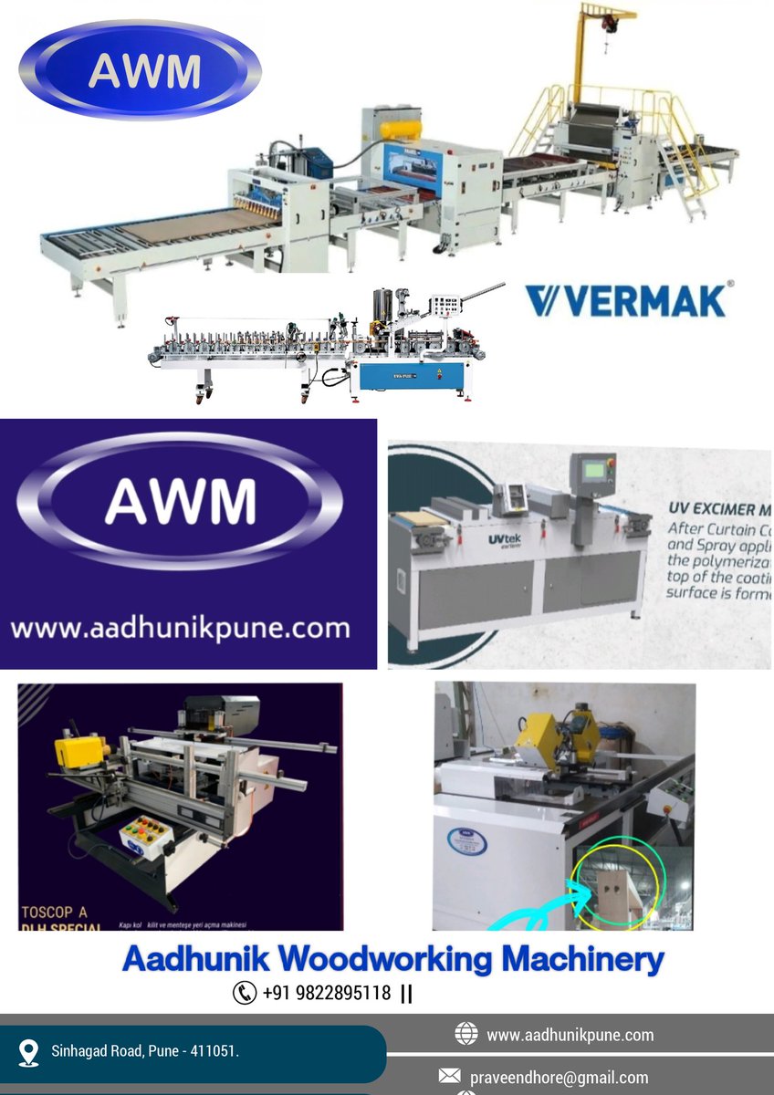 @aadhunikwood #Aadhunikwoodworkingmachinery #Flatlamination #Profilewrapping #Uvcoating #Mdf #Panelprocessing #Surfacefinish