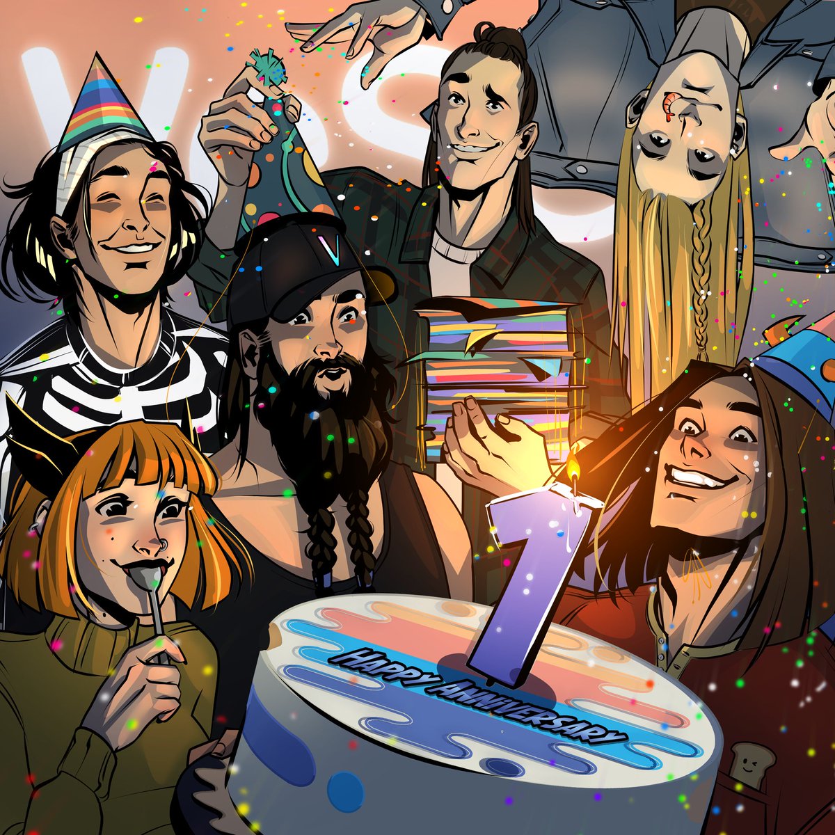 Happy Birthday…to us! 🎂

Here’s to every meme, mint, and memory shared. We’re celebrating all month long with contests, collabs, giveaways, and more…

Jump in Discord to join the party:
discord.gg/vesea