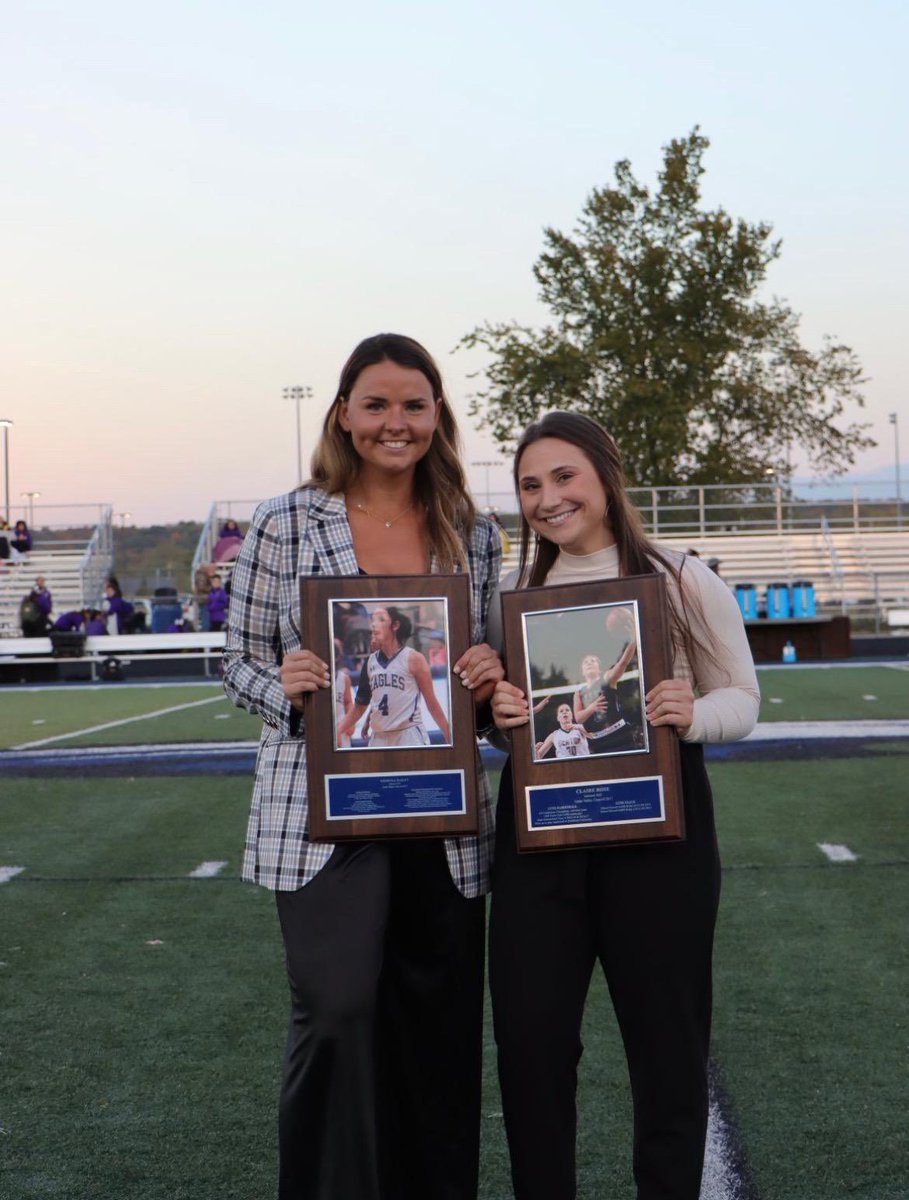 girls_gvhoops's tweet photo. It was a special night Friday when these two, @MC_Rose_ and @kendyll_leighhh went into the Grain Valley Hall of Fame.  They are still impacting our basketball program as many of our players now loved to watch them play.   THANK YOU to you both! https://t.co/YkcrjFWjUy