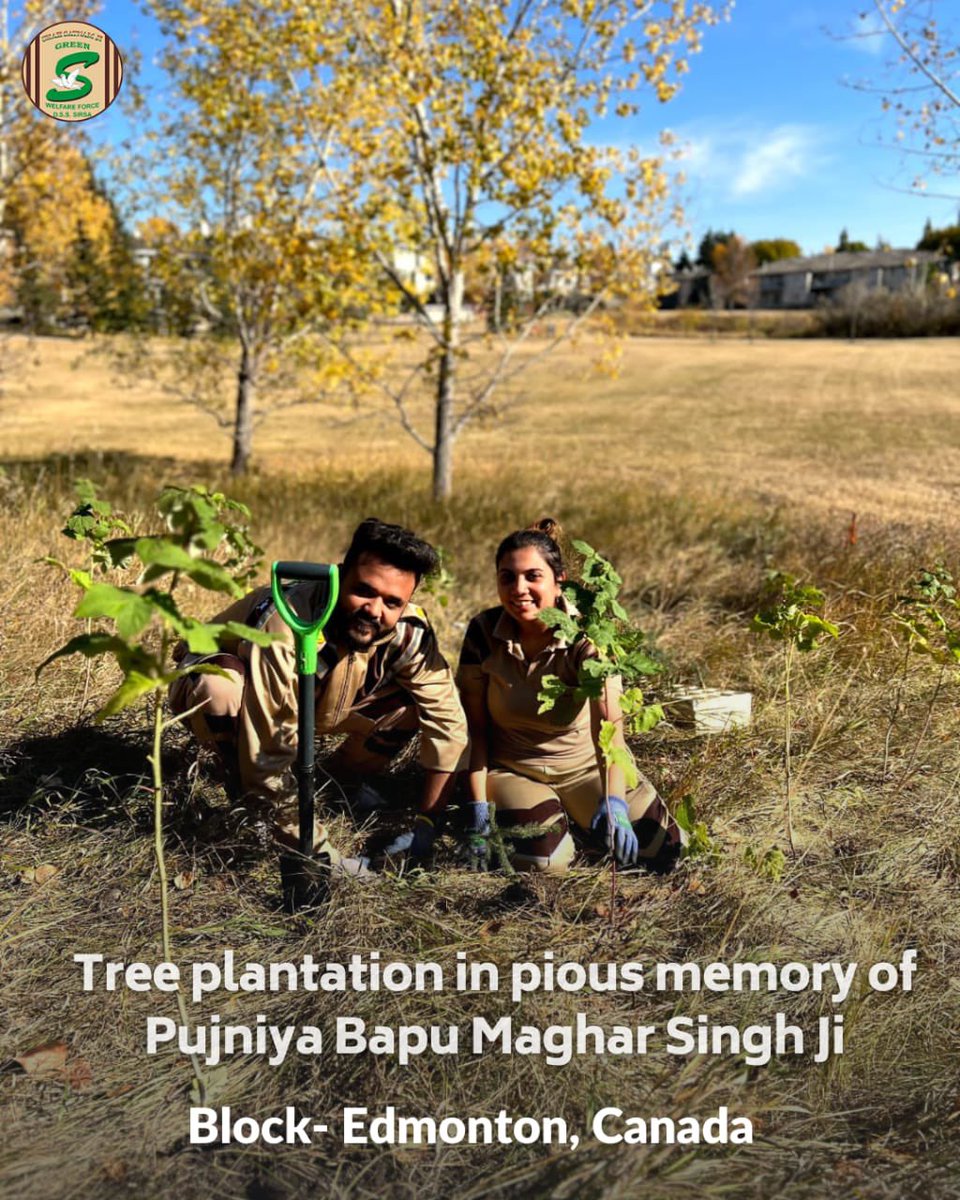GreenSwelfares's tweet photo. #TreePlantation is one of the ways #DeraSachaSauda volunteers choose to honor their loved one's legacy! In the memory of respected Bapu Sardar Maghar Singh Ji,they planted trees. Thanks to Saint Dr @Gurmeetramrahim Singh Ji Insan for the valuable guidance and inspiring them all. https://t.co/jttjfX5zDK