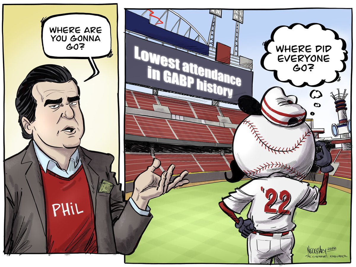knecessary's tweet photo. The Reds started their 2022 season with Phil Castellini asking fans “where are you gonna go?”

The answer was, apparently, not to GABP. https://t.co/0iiJiH3Cdr