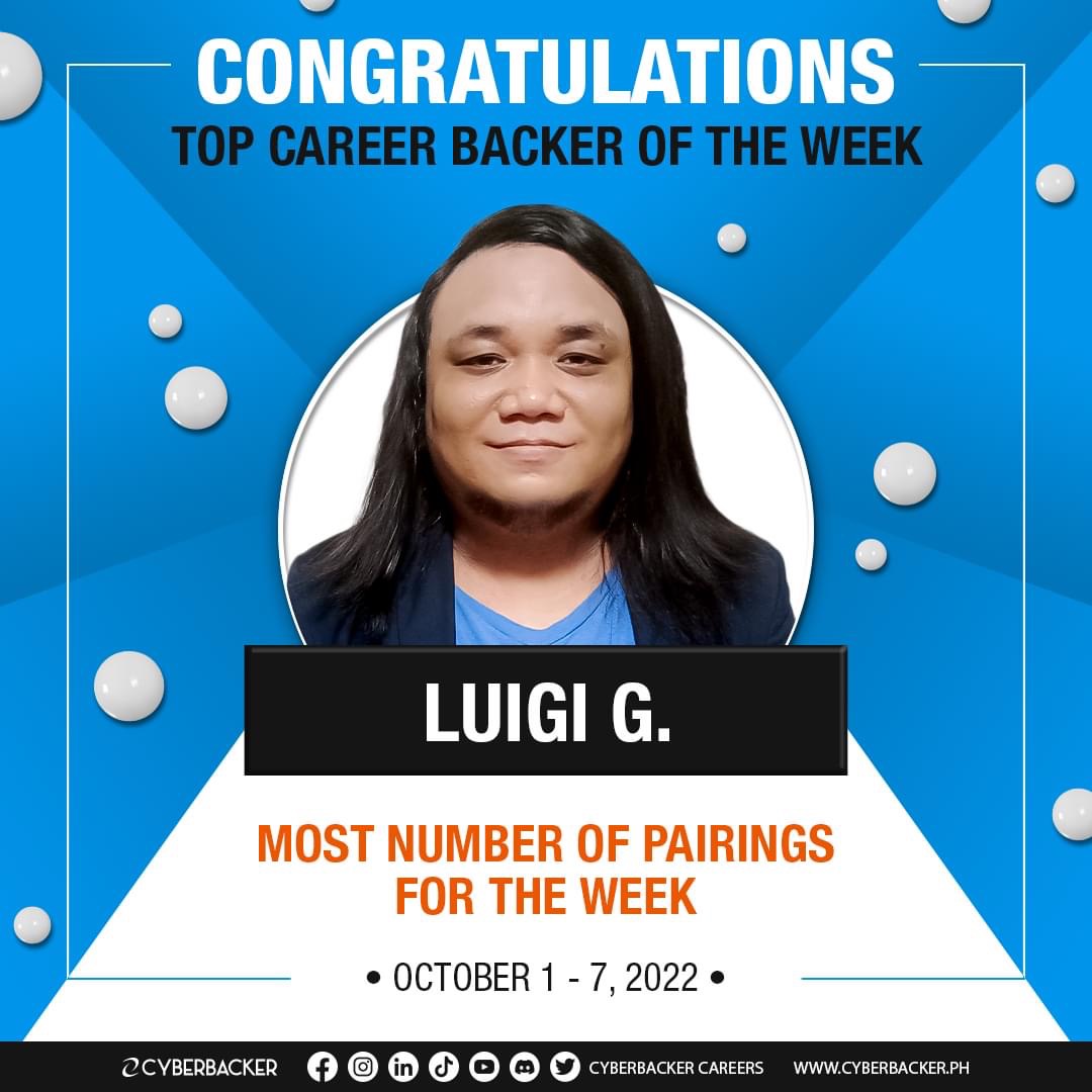 cb_career's tweet photo. “Success is no accident. It is hard work, perseverance, learning, studying, sacrifice and most of all, love of what you are doing or learning to do.” — Pele, Brazilian soccer player

🎉Congratulations to all our TOP cyberbackers this week!

We are proud of you! 💙 https://t.co/duaQNq8EnA