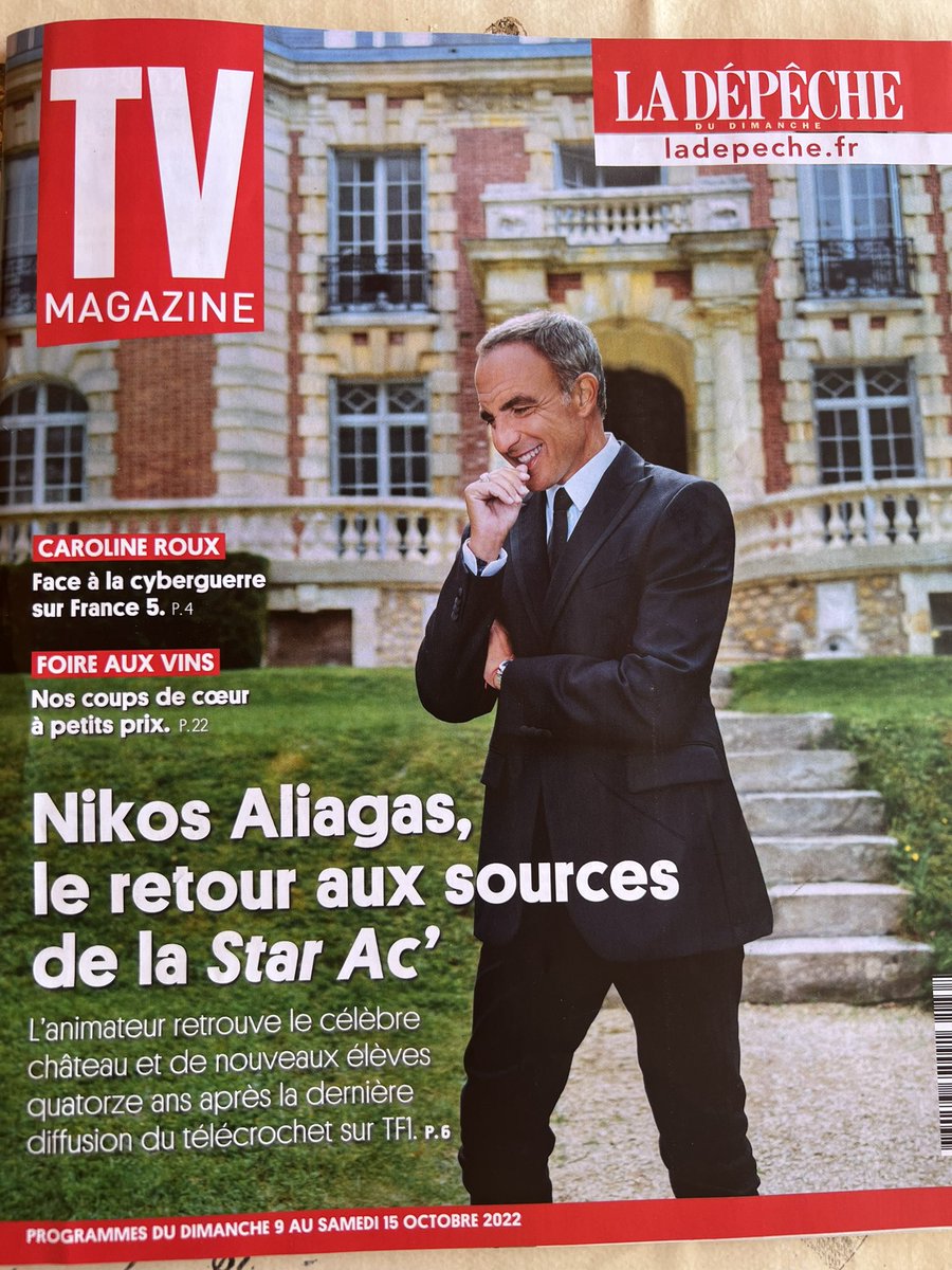 Sabry3123's tweet photo. @nikosaliagas au château de Dammarie-les-Lys pour le retour de la #StarAcademy dans #TvMagazine #nostalgie. https://t.co/wnXLIeZB4R