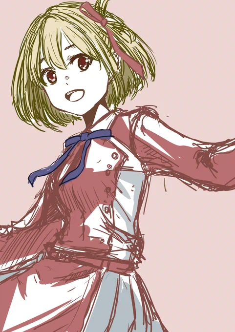 リコリコ千束落書き 