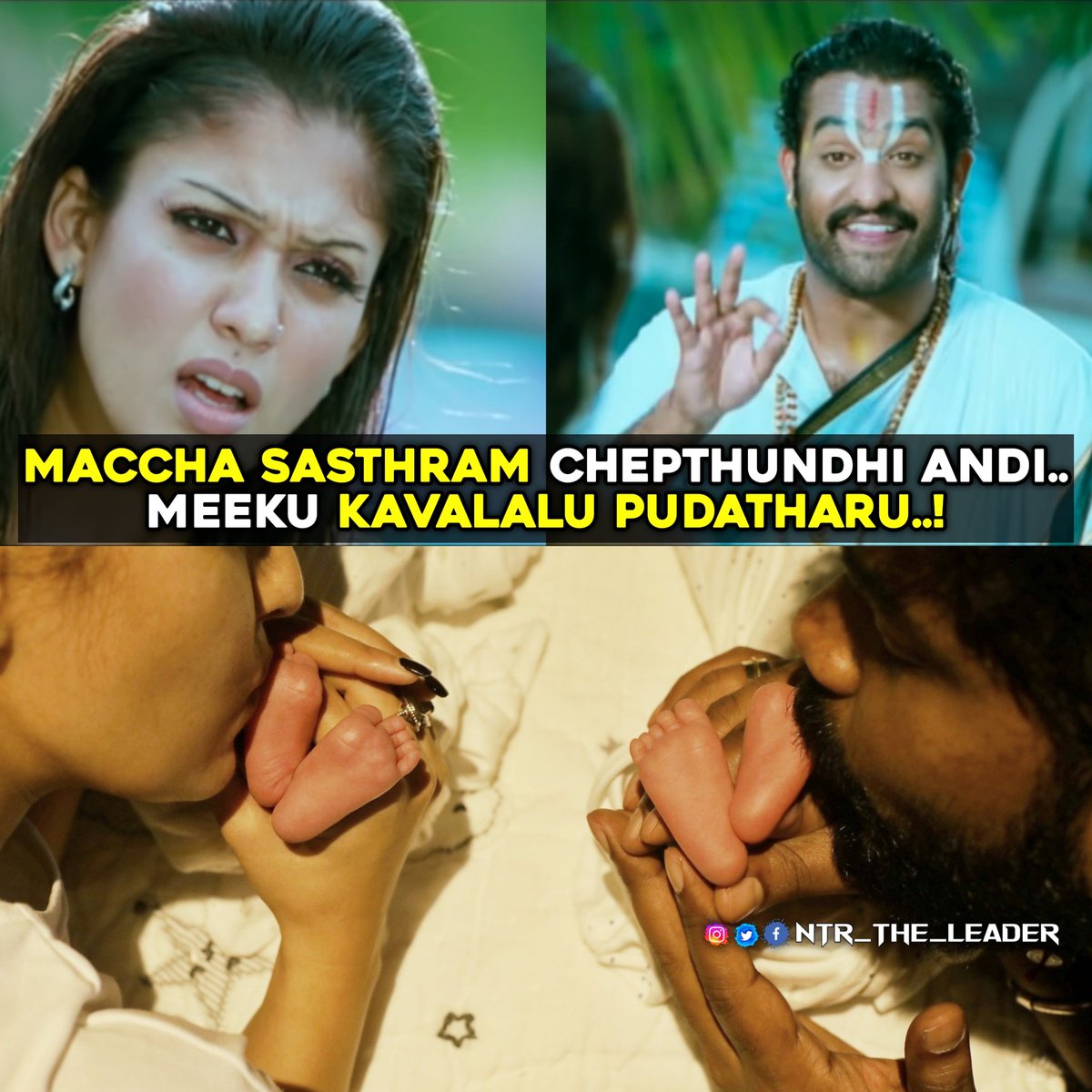 ntrtheleader_'s tweet photo. CHARI (@tarak9999)said it first...😜❤️

Congratulations @VigneshShivN &amp; #Nayanthara Garu ❤️ https://t.co/khK8a7lIGY