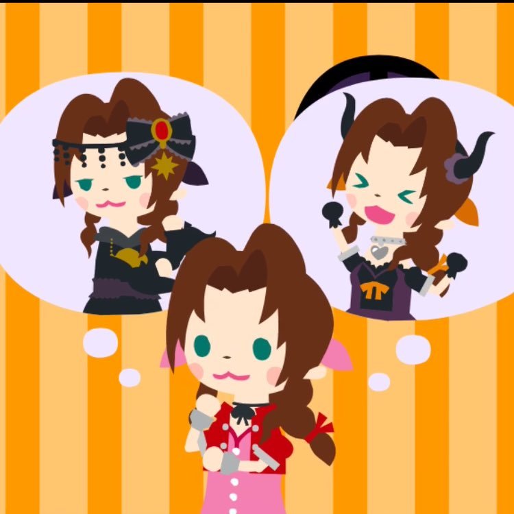 AerisGainsboro3's tweet photo. Another cute #FFBrigade Halloween Aeris set! Should she dress as a witch or a demon? So spooky~ ๐
#Aerith https://t.co/Z1kPnOz8NS