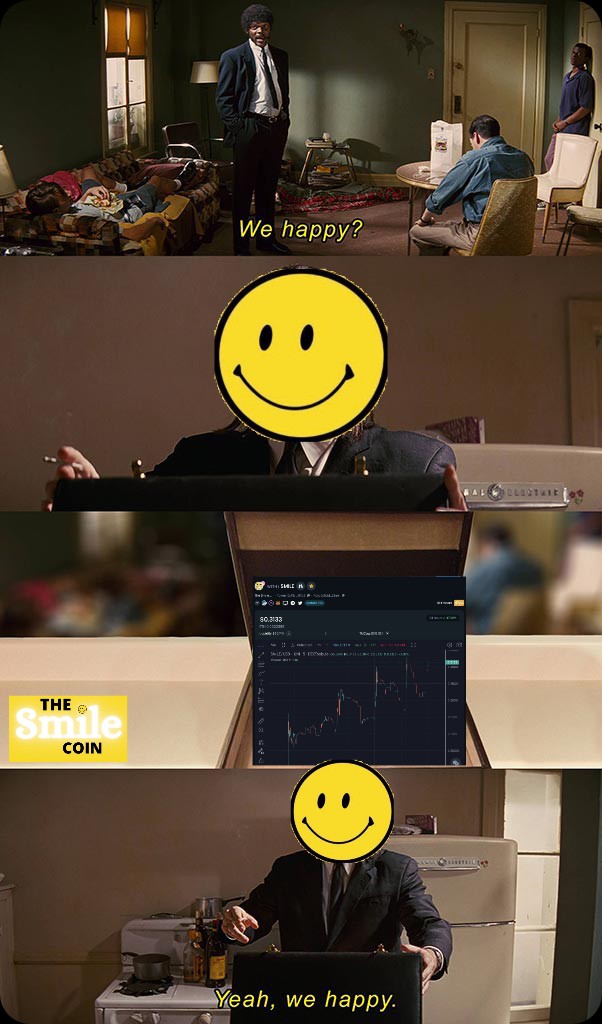 <a href="/TheSmileCoin/">The Smile Coin</a> My Entry
 #TheSmileCoin 
$smile #MEME #MEMEcontest 
<a href="/OfficialTravlad/">Travladd Crypto 𐤊</a>
 <a href="/EricCryptoman/">Eric Cryptoman</a>
 <a href="/1goonrich/">Quasar.Exe</a>
 <a href="/VitalikButerin/">vitalik.eth</a>