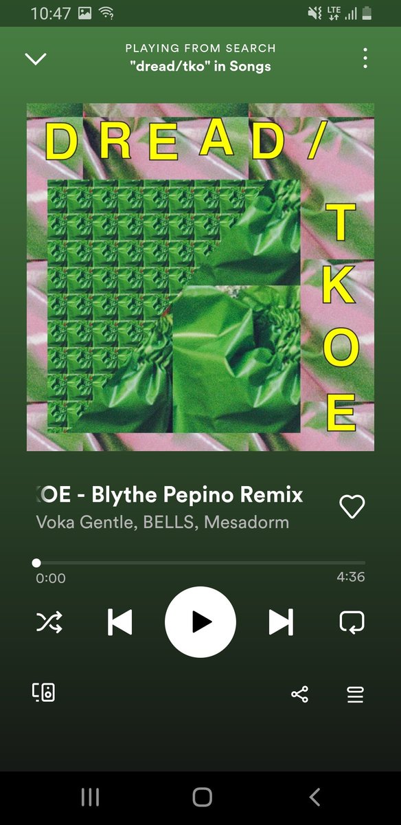 I did a weemix! 😚 to Ellie William and Imogen at @vokagentle HQ for allowing me access to precious jewels - the stems for Dread/TKOE - incredible track off my fave album of 2021...there are a whole load of other ⚡remixes too...
open.spotify.com/track/2jBReGuT…

Ayeeeeeee
<a href="/mesadorm/">Mesadorm</a>