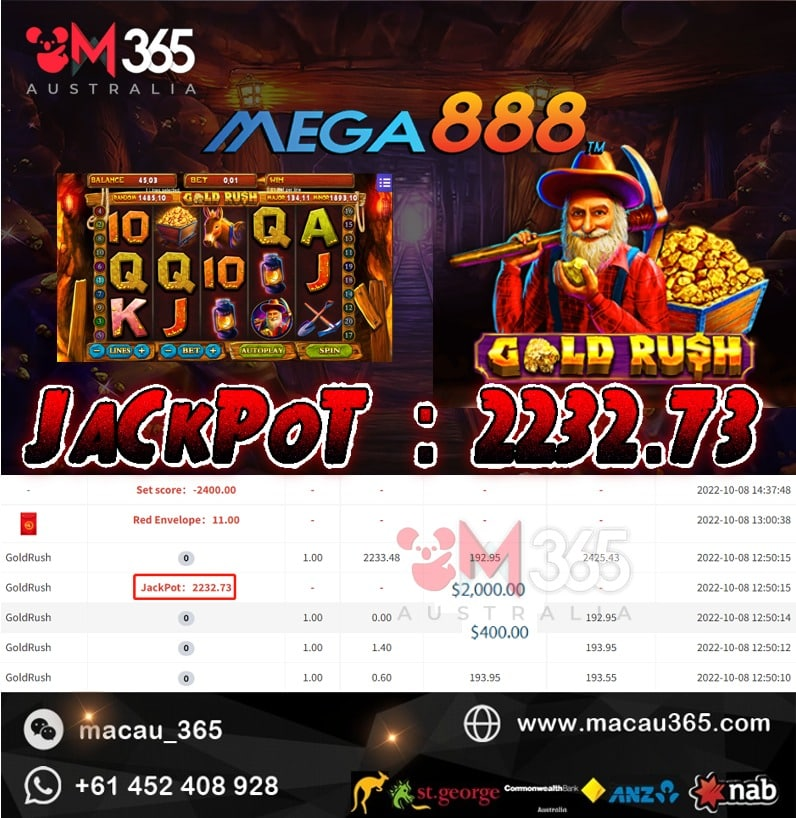 m365cs's tweet photo. 🔥Daily Big Winnings &amp; Records🔥

🎮PLATFORM : MEGA888
🎰GAME : GOLD RUSH
🎁WINNINGS : AUD 2232.73

🌟Come &amp; Play Now , Become The Next BIG WINNER🌟 https://t.co/2Sr9huGvcd