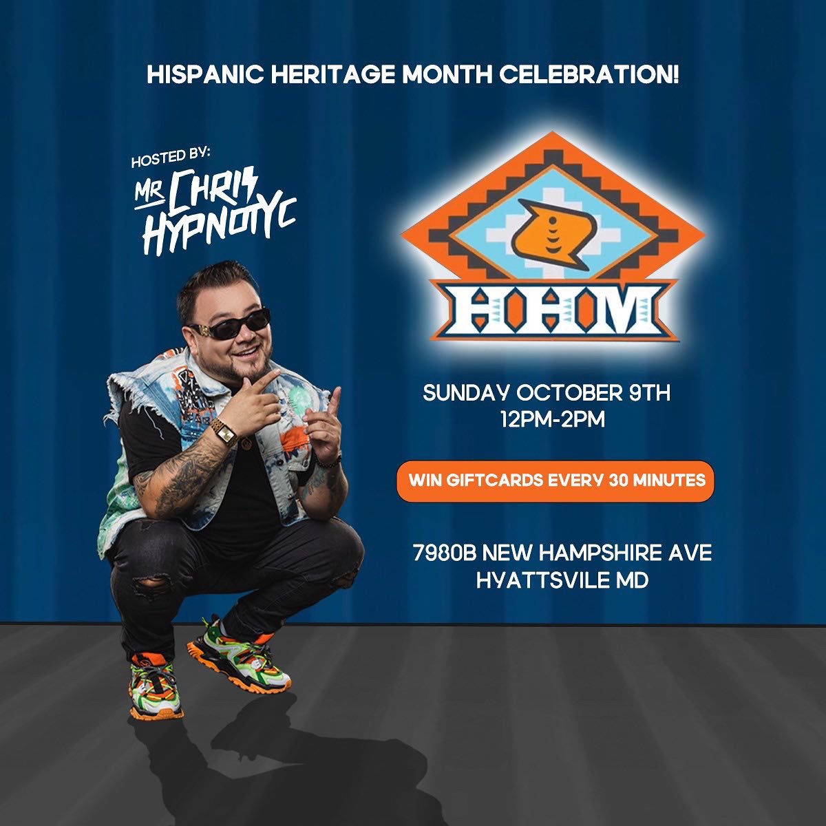 mrchrishypnotyc (@chrishypnotyc) on Twitter photo Join us to celebrate #HispanicHeritageMonth2022 with our friends at <a href="/boostmobile/">Boost Mobile</a> today 12-2pm at 7980B New Hampshire Ave Hyattsville MD Join us to celebrate #HispanicHeritageMonth2022 with our friends at <a href="/boostmobile/">Boost Mobile</a> today 12-2pm at 7980B New Hampshire Ave Hyattsville MD