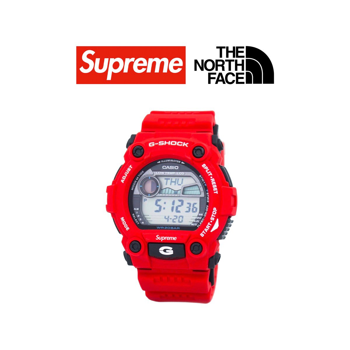 即発送 Supreme The North Face G Shock