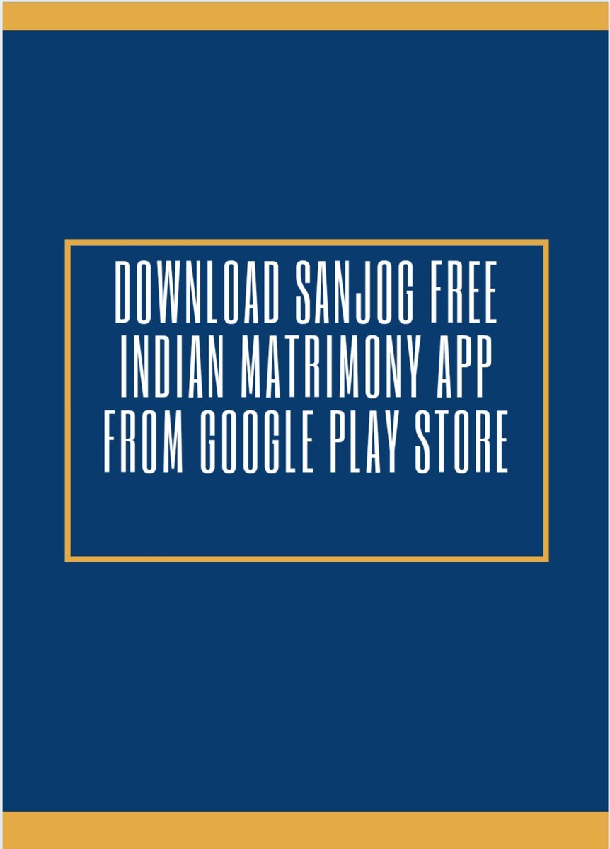 Pooja35839717's tweet photo. Download Free Sanjog Matrimony!!!
Sanjog never call for selling matrimony package.
Directly contact to bride and groom free of cost. 
https://t.co/vXJP3tX5Wa https://t.co/8QJi1l9r3x