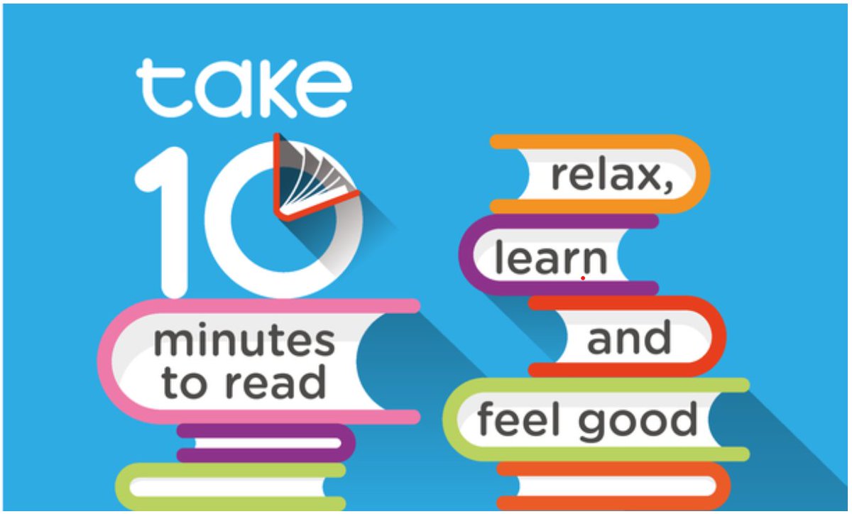 Have you heard of the 'Take 10 Challenge'? 
Part of the National Literacy Trust's Connecting Stories campaign, 'Take 10' encourages everyone to read for 10 minutes every day to improve their wellbeing and support their literacy skills.

literacytrust.org.uk/communities/ta…
