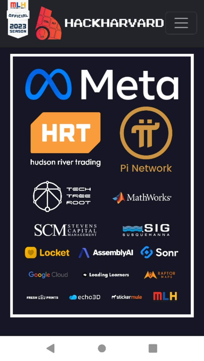 Chard4774's tweet photo. Breaking news:Pi Network, Meta and HRT are the main sponsors for the HackHarvard 2022 event organized by Harvard University with 4 famous speakers. #PiNetwork #Web3 https://t.co/fjPCzGgm5o