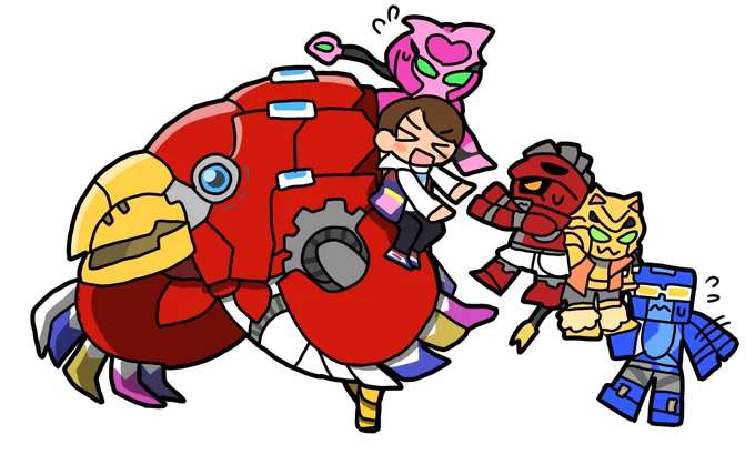 #特撮版深夜の真剣お絵描き60分一本勝負R①ゼンカイジャー! 