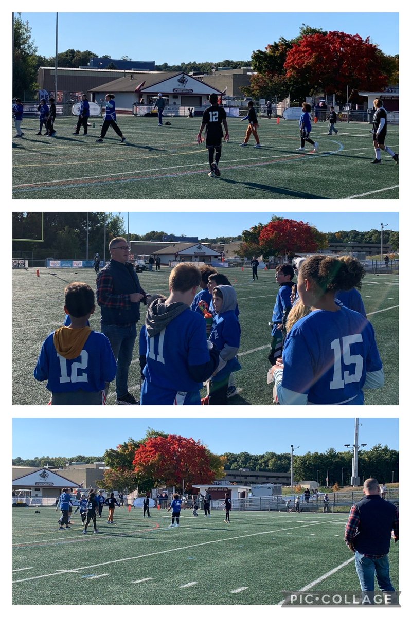 Great start to the day watching the CPAL Flag Football games! Great work by ⁦<a href="/SRO_Sullivan/">Officer Sullivan & Ozzie🐻‍❄️</a>⁩ and the other ⁦<a href="/ChelmsfordPD/">Chelmsford Police</a>⁩ coaches. Lots of PARKER SuperStars playing today! #parkerpride