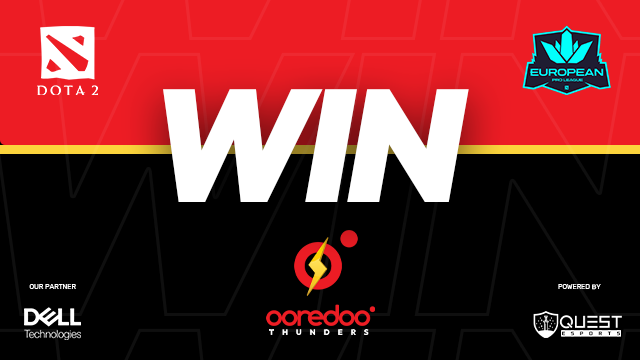 OoredooNation's tweet photo. We won the lower brackets finals! the grand finals starting soon against @Monaspaesports 

watch live https://t.co/6DeOIYlKO6

#GoThunders #OoredooThunders #EPL #DOTA2 https://t.co/Vplc19FPVd
