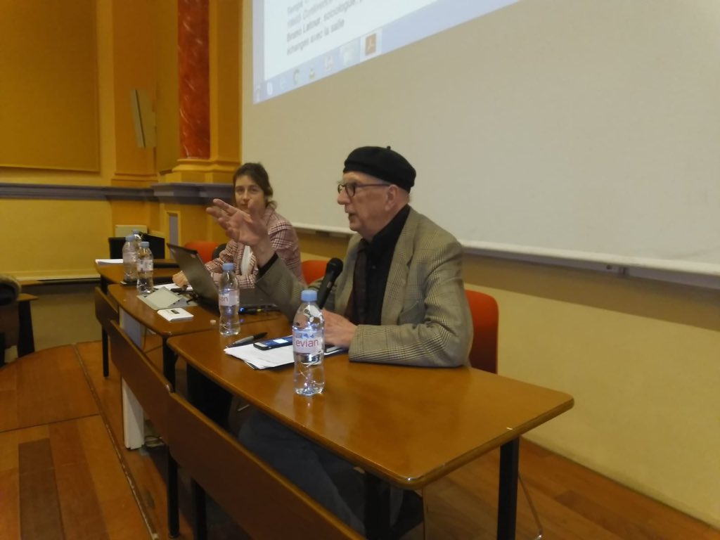 #inmemoriam d’une très belle conférence #PEPS en présence de #BrunoLatour en mars 2019. #territoires #transitions 😔