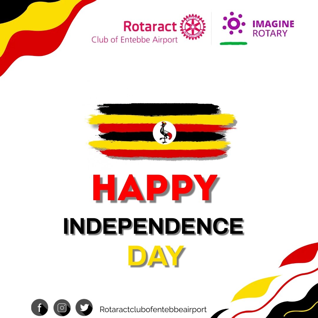 RctEbb's tweet photo. 🇺🇬🇺🇬🇺🇬🇺🇬 Hello Friends  and Partners in service. 🇺🇬🇺🇬🇺🇬🇺🇬🇺🇬
On the 60th Independence Day Anniversary , the *PILOTS*  wish  you a Happy Independence Day.
*#UGAt60* 
*PR* 
*The Pilots* 👨🏿‍✈️👩🏾‍✈️✈️✈️
*Proudly Sponsored  by RC Entebbe💪🏽* https://t.co/IFfewQKNZq