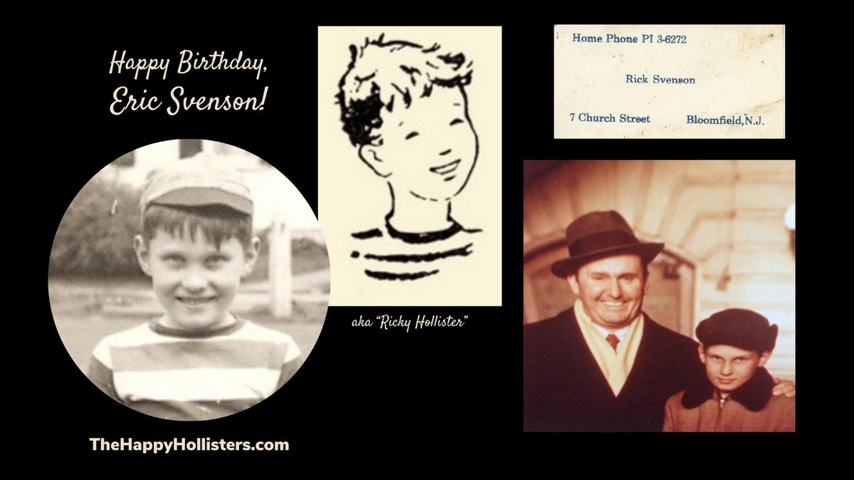 Today we are celebrating the birthday of Eric Svenson, son of Happy Hollisters author Andrew Svenson (aka Jerry West). Mischievous Eric was the inspiration for Ricky Hollister, with his love for family, terrific sense of humor, and penchant for pranks! <3