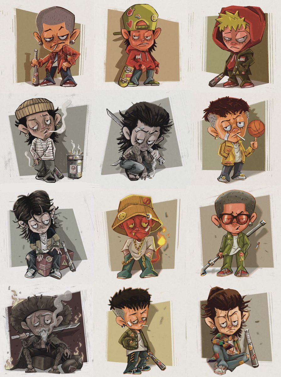 ❤️‍🔥Update new work #81,82 (12/30)
Boonpermgangstercollections gen2
On opensea 💜 opensea.io/collection/bxx…
Follow more works IG ❤️instagram.com/p/CjfweynpWmx/…
Thank you and hope you all enjoy my work😄
#boonpermnft #nfts #NFTcollections #NFT買います #NFTCommumity  #characterdesign