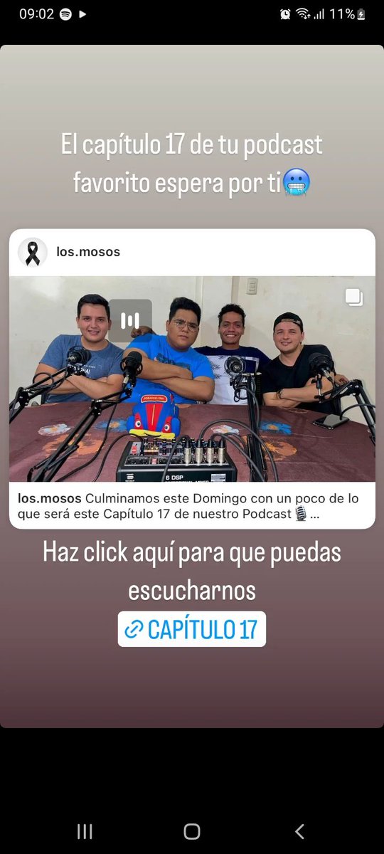 LosMosos4's tweet photo. No te lo pierdas, y no olvides seguirnos en @Spotify como @MososLos https://t.co/sdlNLRgjn0