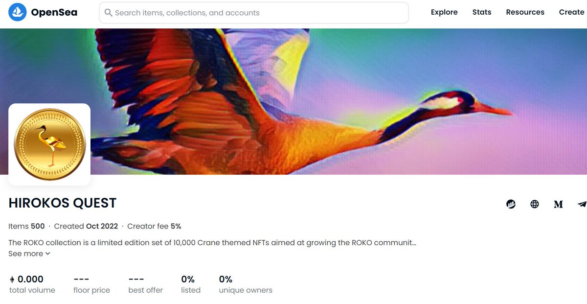 HirokoToken's tweet photo. Almost there. $ROKO

Grab the limited freemints while they are available (contest conditions in earlier tweet)

#freemint #NFTGiveaway #OpenSeaNFT 

https://t.co/UaOtS1buio https://t.co/ojaP04RQX9