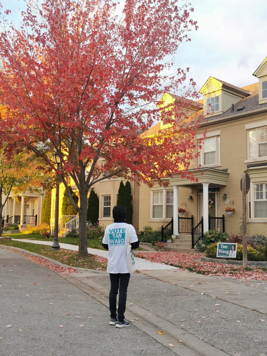 yanwangmarkham's tweet photo. Last mile of my canvassing journey. Go Yan Go! 
Please go vote Oct 14-24! Make sure your voices are heard!
#municipalelections2022 #elections2022
#markhamward2 #citycouncillor #canvassing https://t.co/2Nke5Jev1D