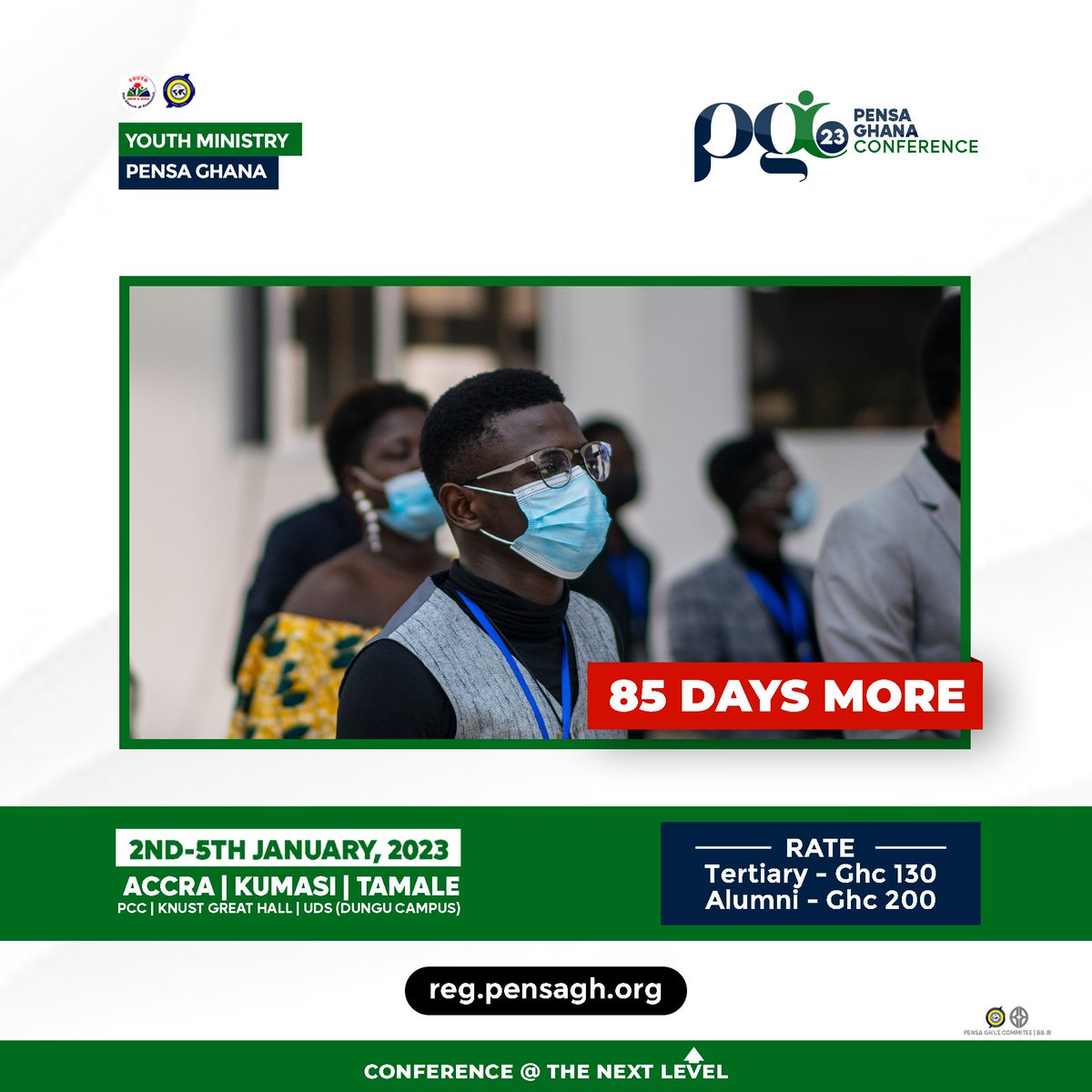 pensaghana1's tweet photo. 🔰🔰🔰
THE COUNTDOWN IS ON!!🔥🎉

⏳8️⃣5️⃣ days more to the conference@ the next level!!!🏃🏾‍♀️🥳🥳

It’s PENSA GHANA CONFERENCE’23😁🍃!!!!🎉🎉🎉🎉

Visit👇🏽👇🏽👩🏿‍💻 https://t.co/IiR2hMZGC1 to register.

#PGC23
#beGrounded
#getIntegrated https://t.co/ivgCqyHehP